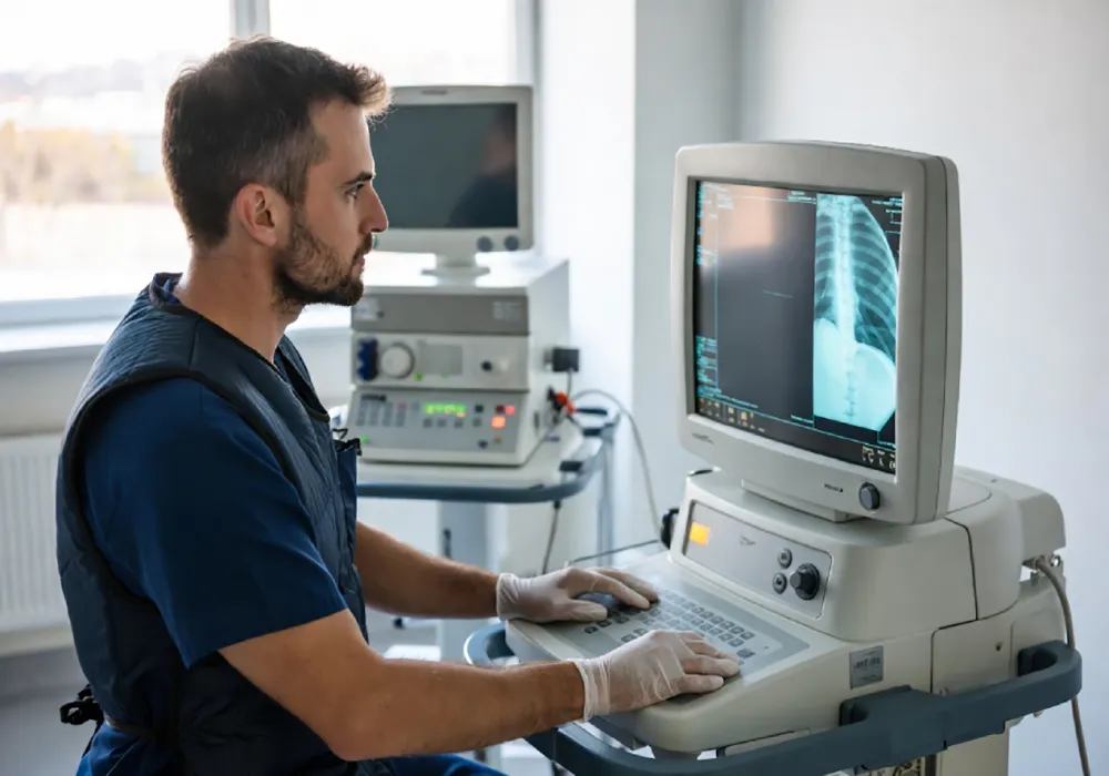 اجزای دستگاه فلوروسکوپی